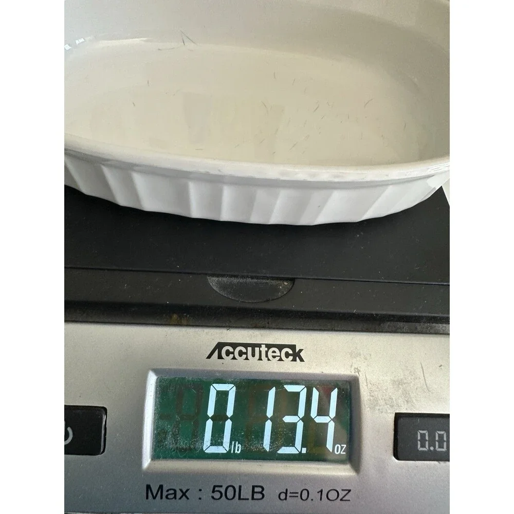 Corning Ware F-15-B Oval 7.25x4.75 French White Individual Dish 475ml
